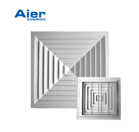 Выбор и установка четырёхстороннего штампованного потолочного диффузора